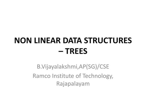 Introduction to tree ds