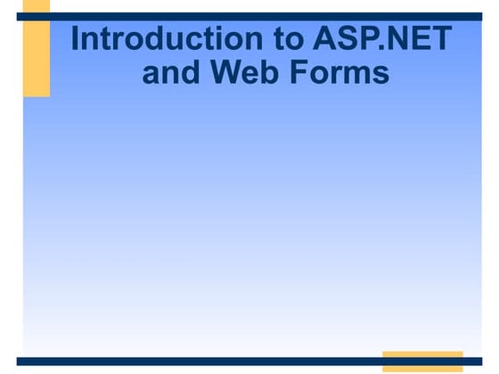 Intro To Asp Net And Web Forms
