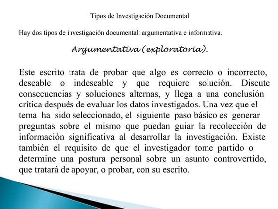 Investigación documental