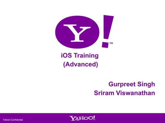 iOS training (advanced)