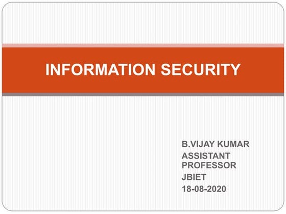 Information security PPT(Network security)
