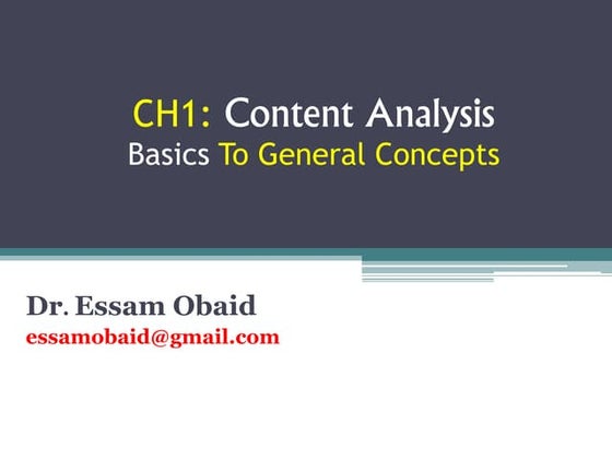 content analysis