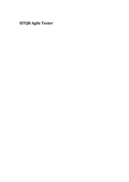 Istqb Agile-tester Extension