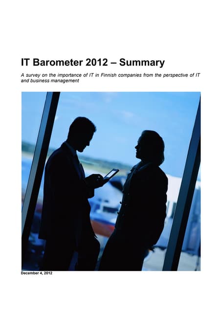 IT barometer 2012 - Summary