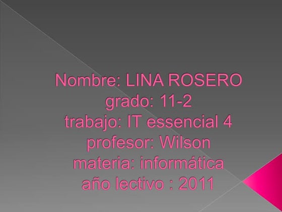 It esencials 4 lina