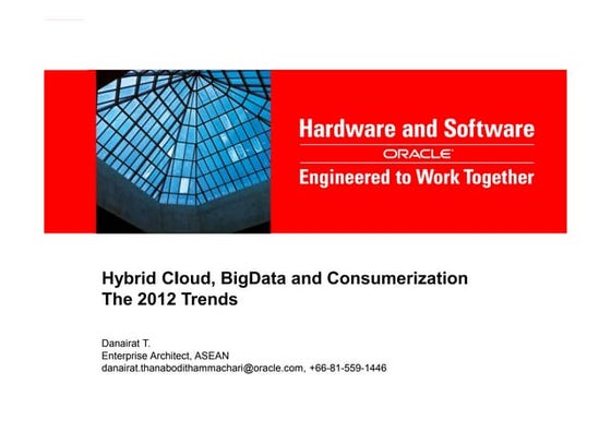 Hybrid Cloud, BigData and Consumerization The 2012 Trends