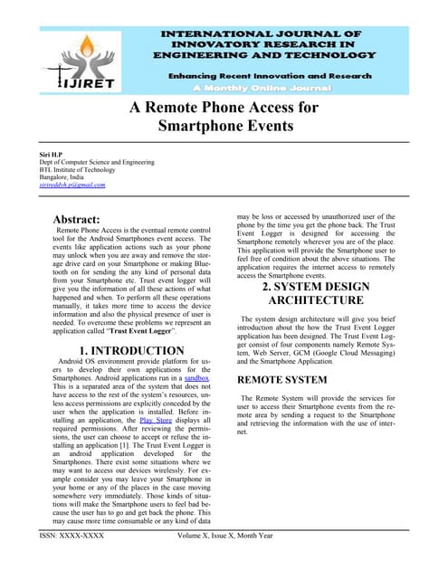 Ijiret siri-hp-a-remote-phone-access-for-smartphone-events