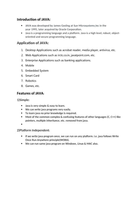 JAVA Programming-Lectures-1_javaFeatures (2).docx