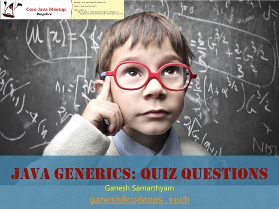 Java Generics - Quiz Questions
