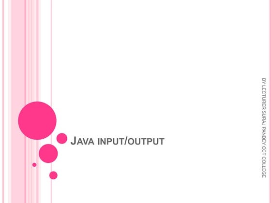 Basic of Javaio