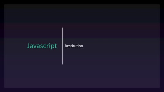 Une introduction à Javascript et ECMAScript 6
