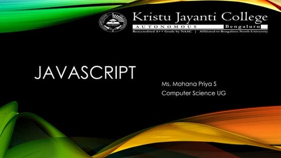 Introduction to Javascript and the applications
