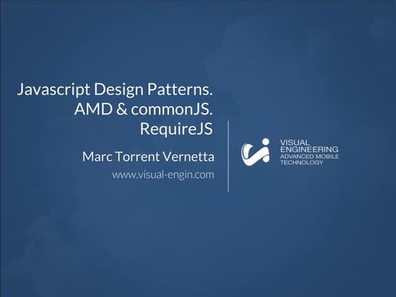 Workshop 2: JavaScript Design Patterns