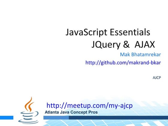 JavaScript JQUERY AJAX