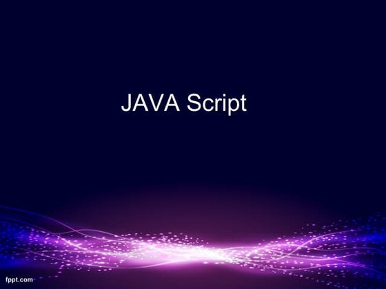Java script programs