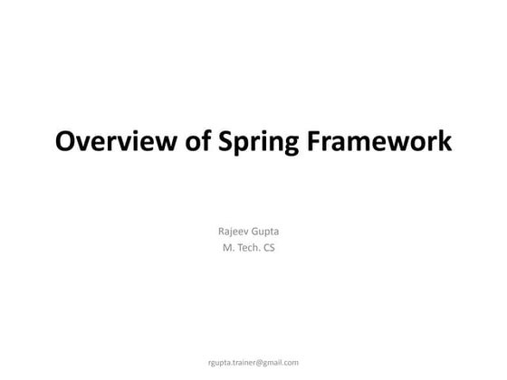 Java spring framework