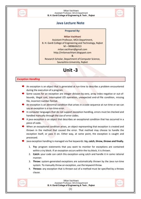 Java unit3
