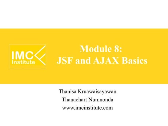 Java Web Programming [8/9] : JSF and AJAX