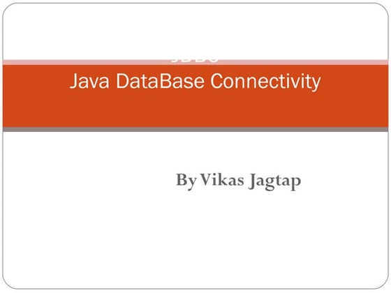 Jdbc ppt