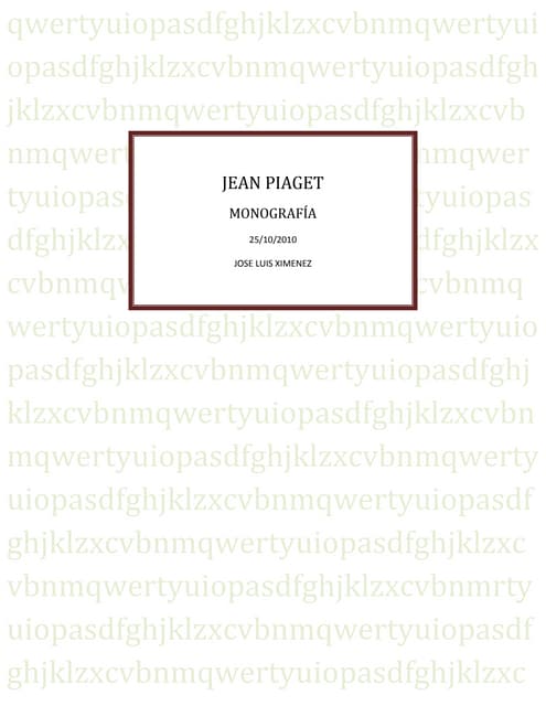 Jean piaget