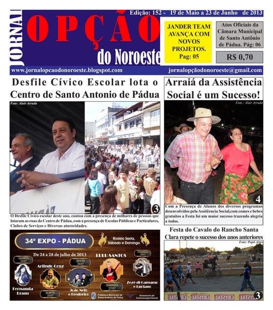 Jornal opção 152 online