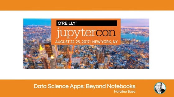 Data science apps powered by Jupyter Notebooks