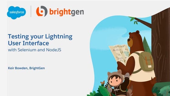 Lightning User Interface Testing with Selenium and Node JS