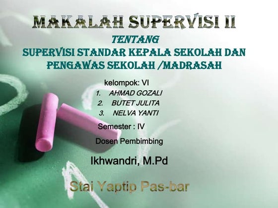 supervisi kepala sekolah