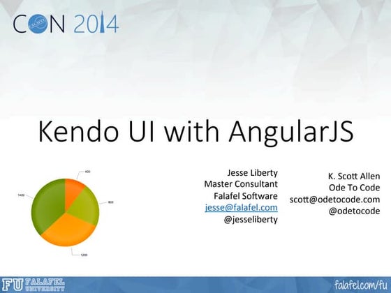 AngularJS and Kendo UI - Jesse Liberty | FalafelCON 2014
