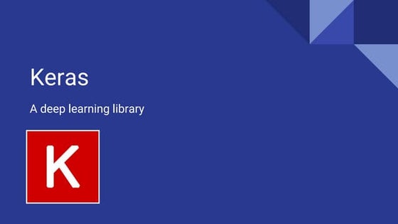 Keras: Deep Learning Library for Python