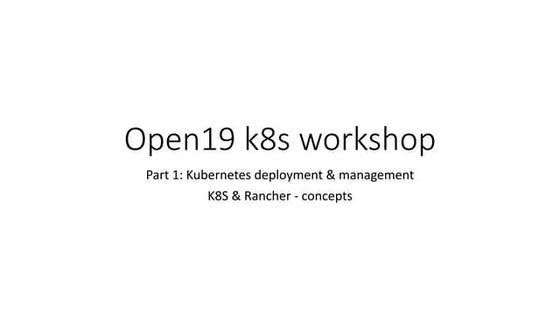 5 - Hands-on Kubernetes Workshop: