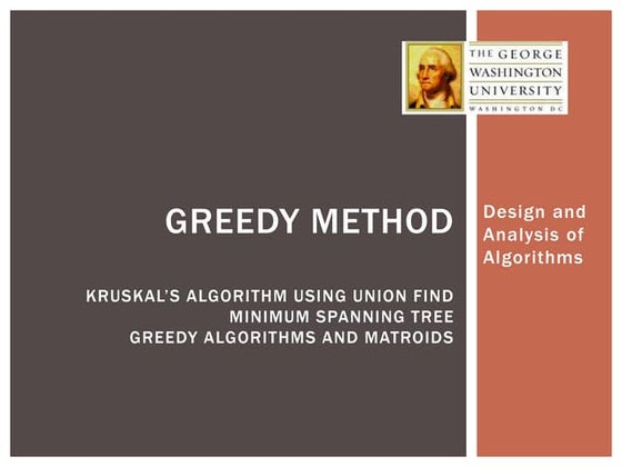 Greedy Algorithms