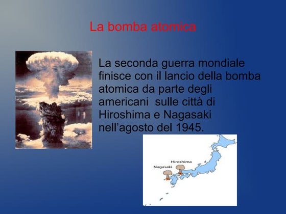 La bomba atomica