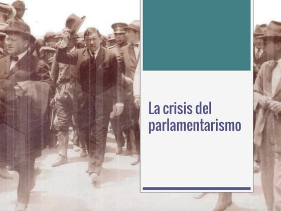La crisis del parlamentarismo