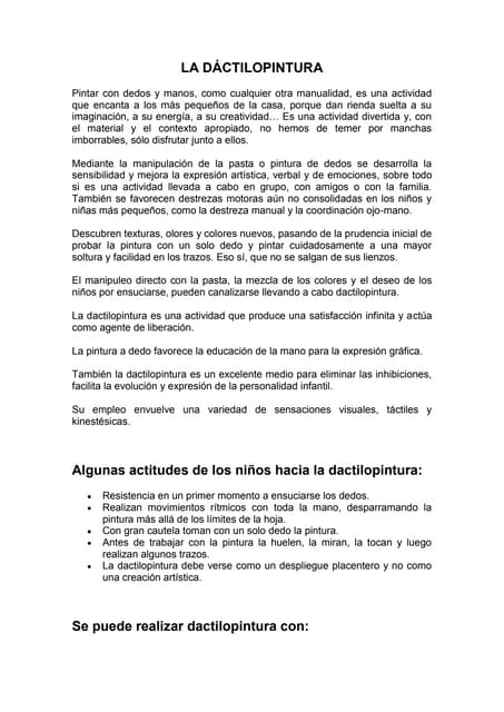 La dáctilopintura