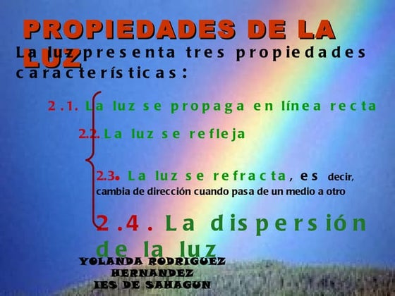 La dispersion de la  luz