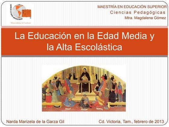 La educación en la edad media
