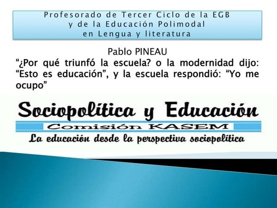 La escuela en el paisaje moderno   p. pineau