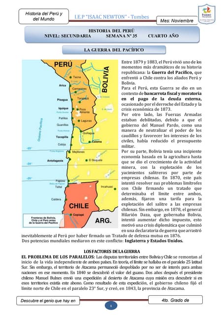 La guerra del pacifico