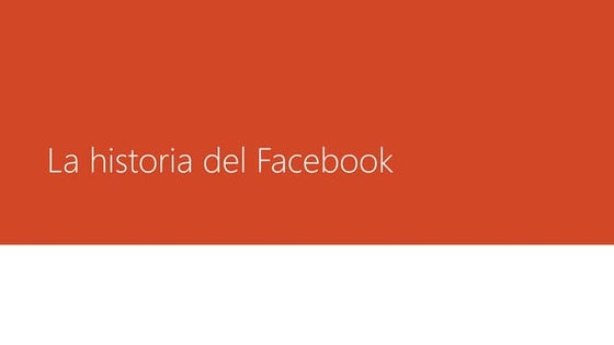 La historia del facebook