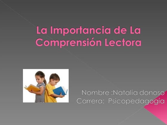 La importancia de la comprensión lectora