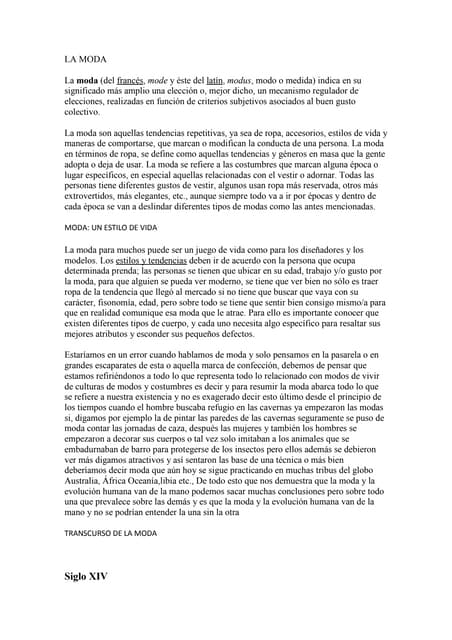 La moda