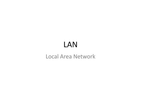 LAN Demo