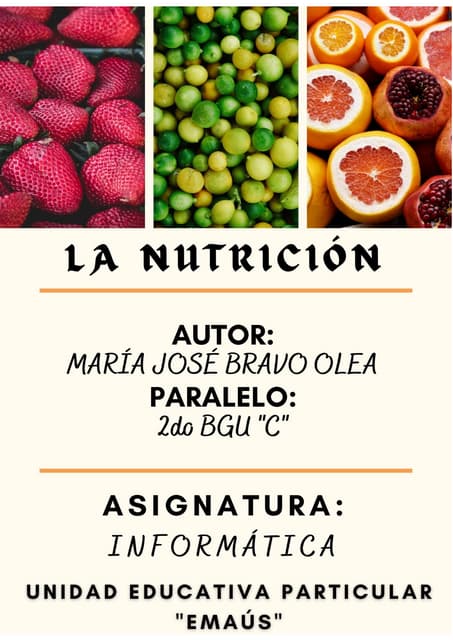 La nutricion