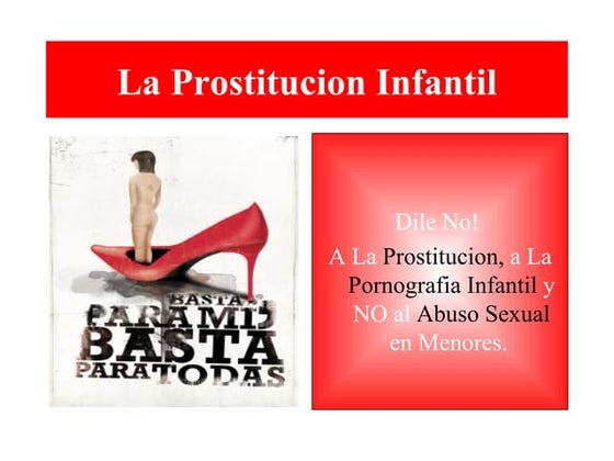 La prostitucion infantil