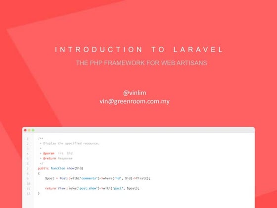 Introduction to Laravel