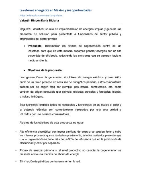 La reforma energética en México
