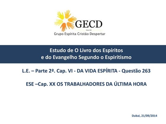 Livro dos espiritos Q263 ESE cap 20 item 4