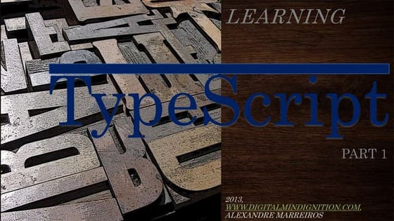Learning typescript