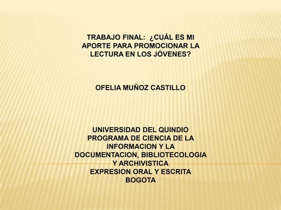 Lectura joven